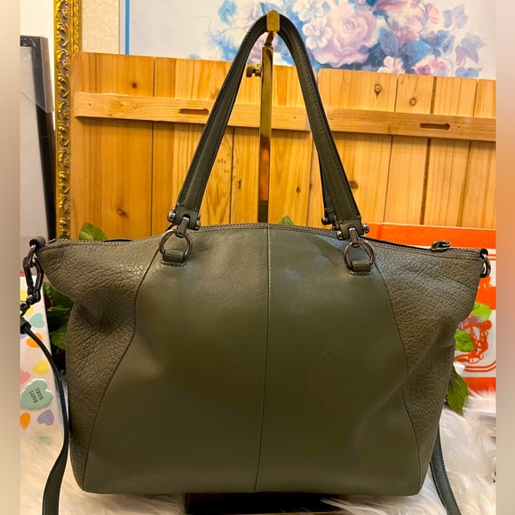 Coach Prairie Satchel with Detachable Strap in Olive Green - Picture 4 of 8